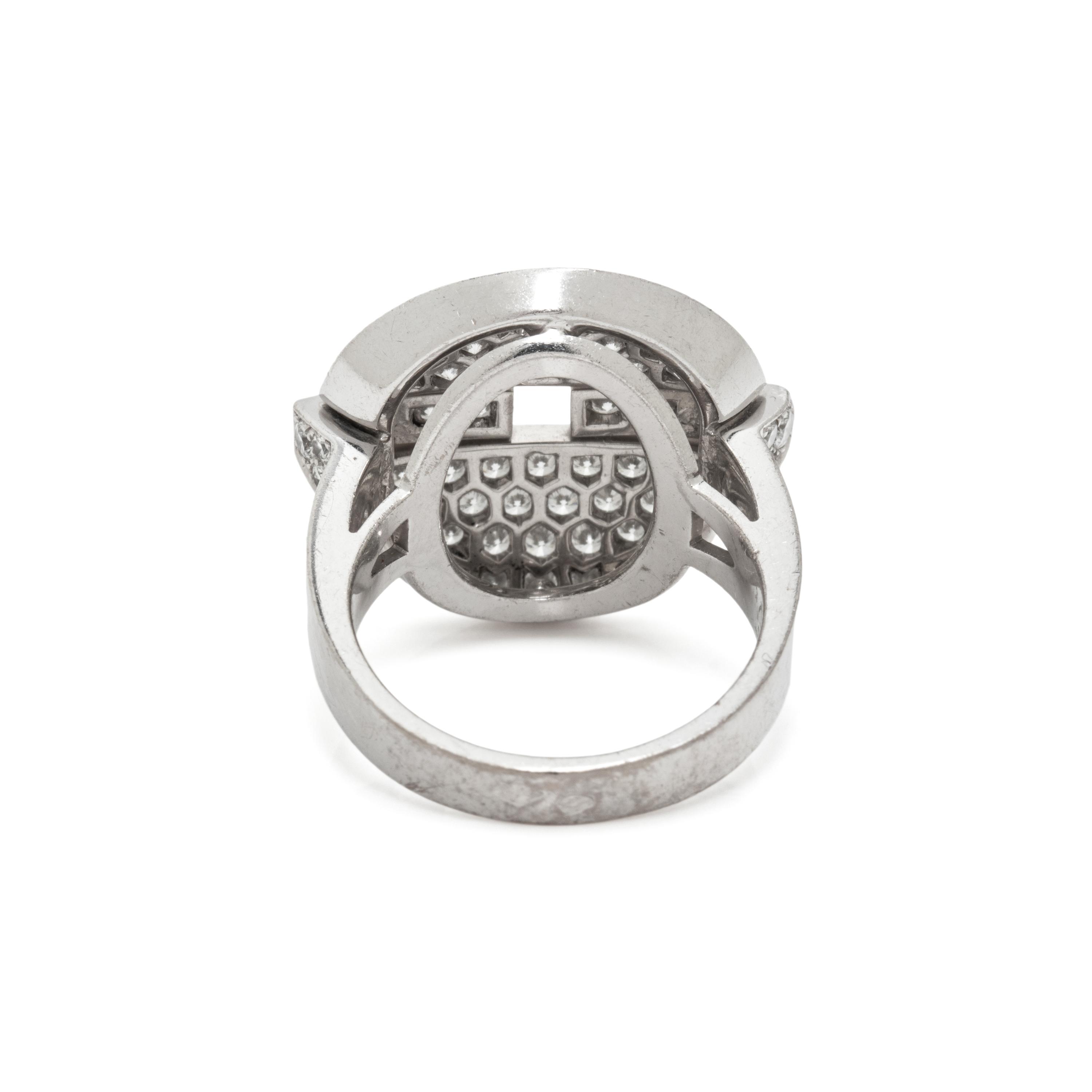 CARTIER, DIAMOND AND WHITE GOLD 'HIMALIA' RING