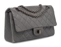 Chanel 2.55 Reissue Flap Bag in Grey Calfskin