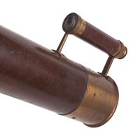H.G. Fitz 4 1/8 inch telescope and tripod. Length of body tube 53 in. 19th century.