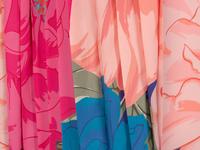 VALENTINO, PRINTED SILK TRENCH COATDRESS
