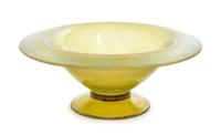 An Iridescent Glass Bowl Diameter 10 3/8 inches.