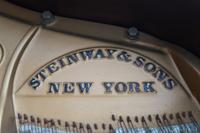 A Model M Steinway Walnut Cased Piano — 20TH CENTURY