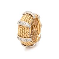 YELLOW GOLD AND DIAMOND BAND