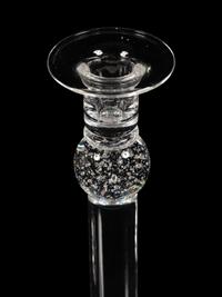 A Pair of Steuben Glass Candlesticks