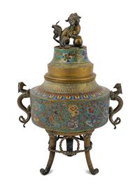 A Japanese Cloisonné Censer