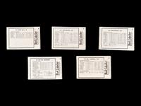 A Group of Five 1982 Chicago Cubs Red Lobster Factory Sealed Team Sets (Ryne Sandberg Rookie)