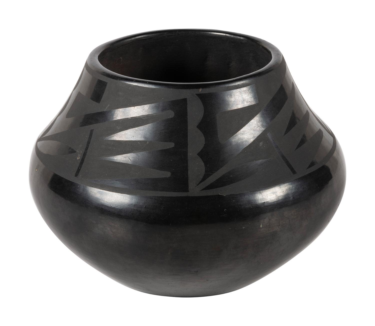 Blackware Pottery Jar