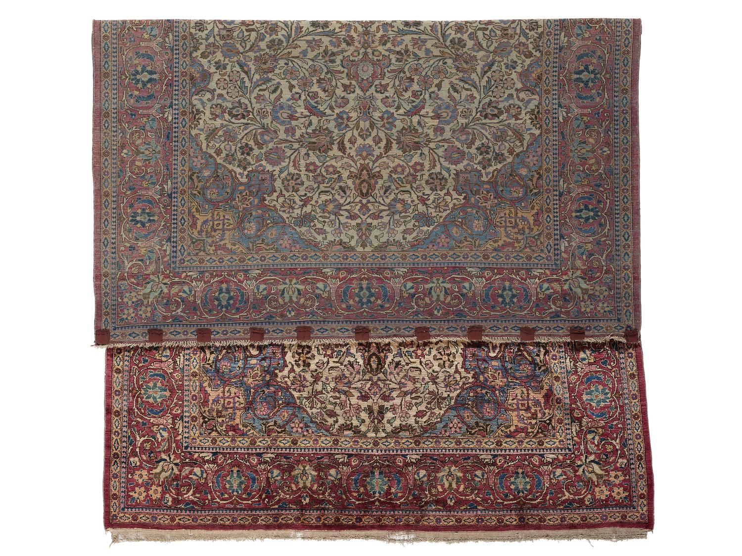 An Isfahan Wool and Silk Rug