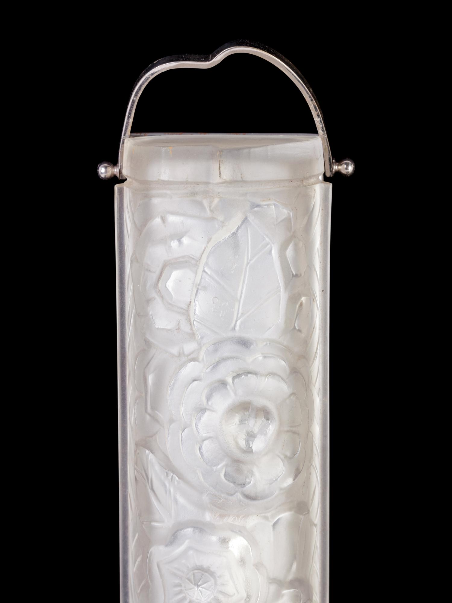 A Pair of Sabino Molded Glass Sconces