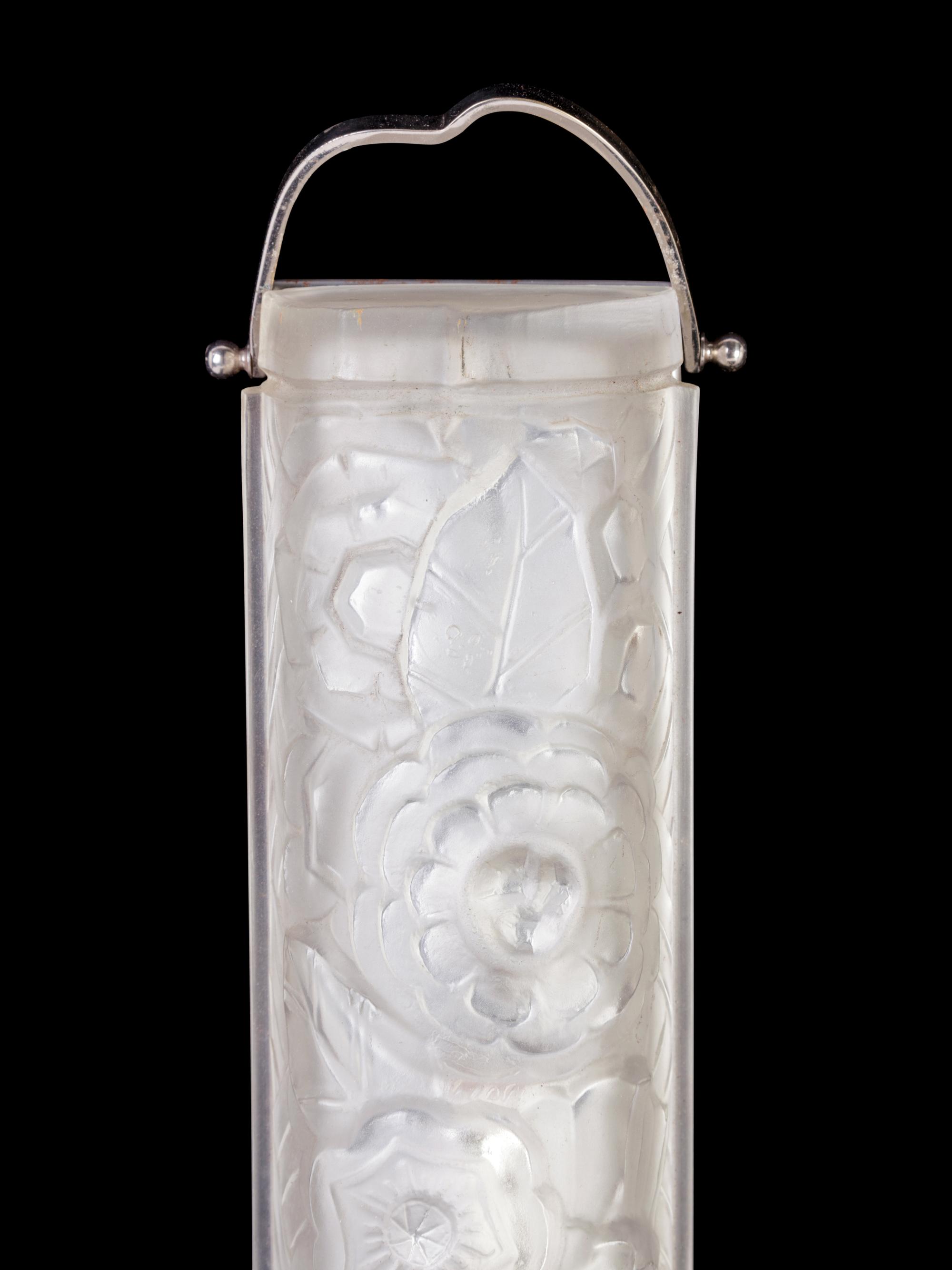 A Pair of Sabino Molded Glass Sconces
