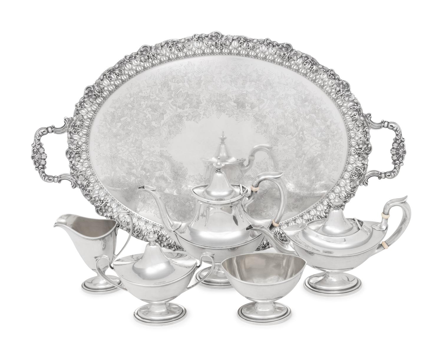 An American Silver Five-Piece Tea and Coffee Service