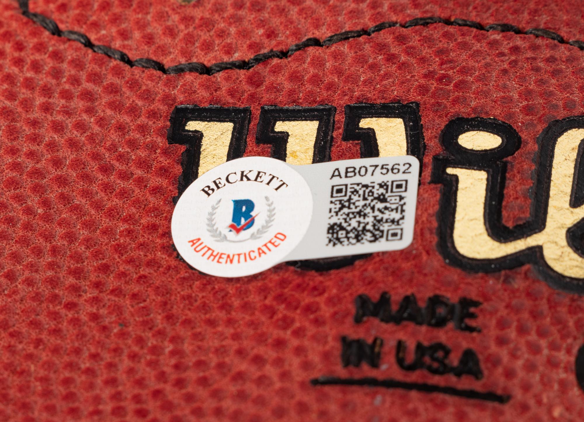 A Walter Payton Signed Autograph Football (Beckett Authentication Services BAS Certified),