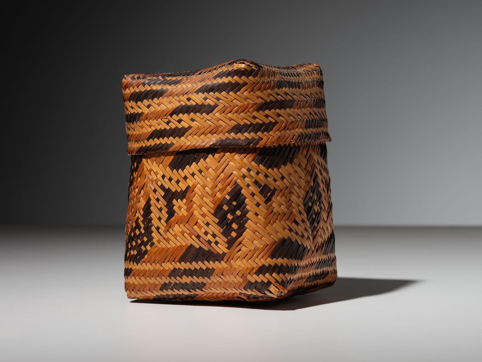 Chitimacha Double-Walled Lidded Basket