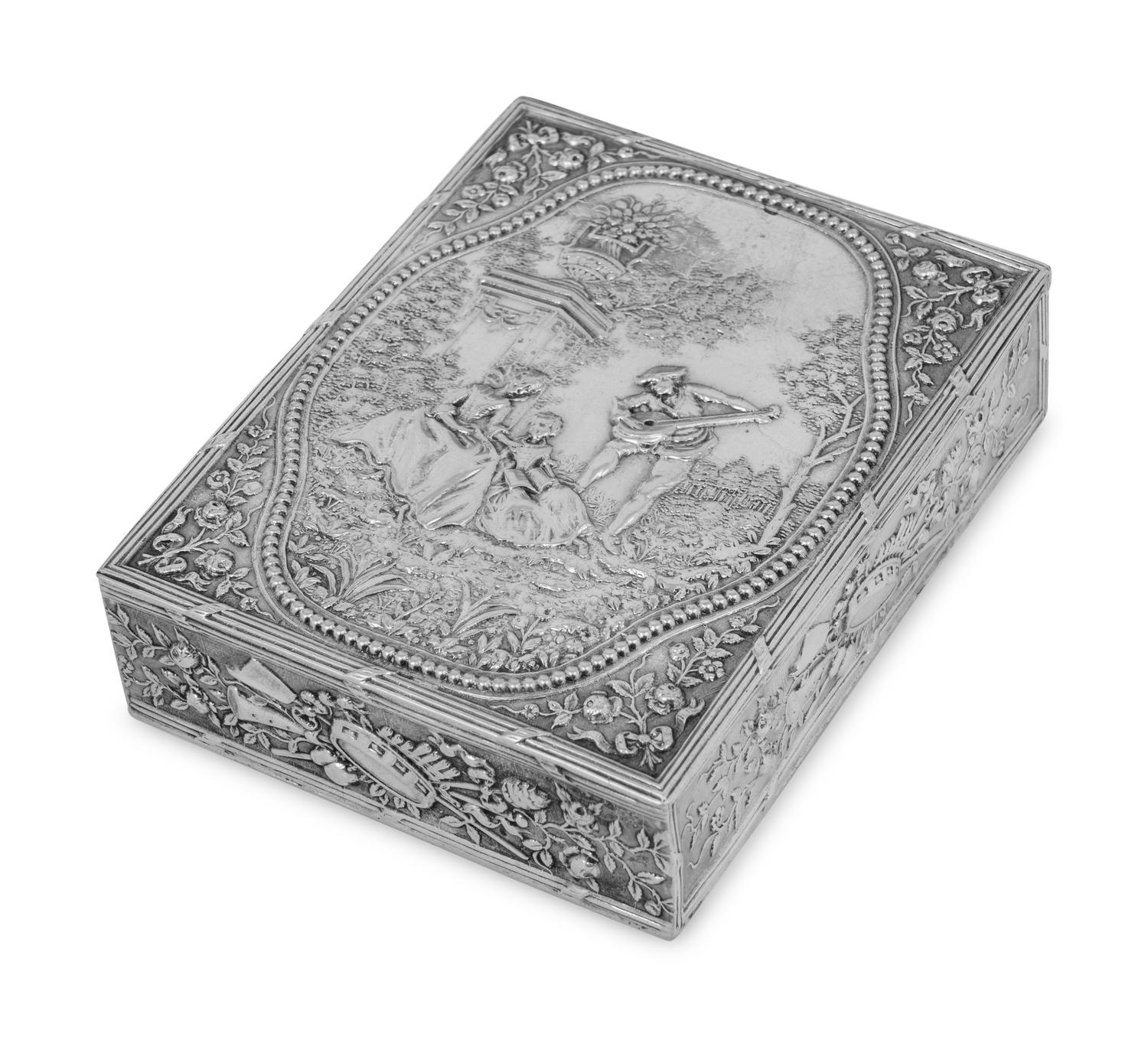 A Group of Six Continental Silver Table Articles