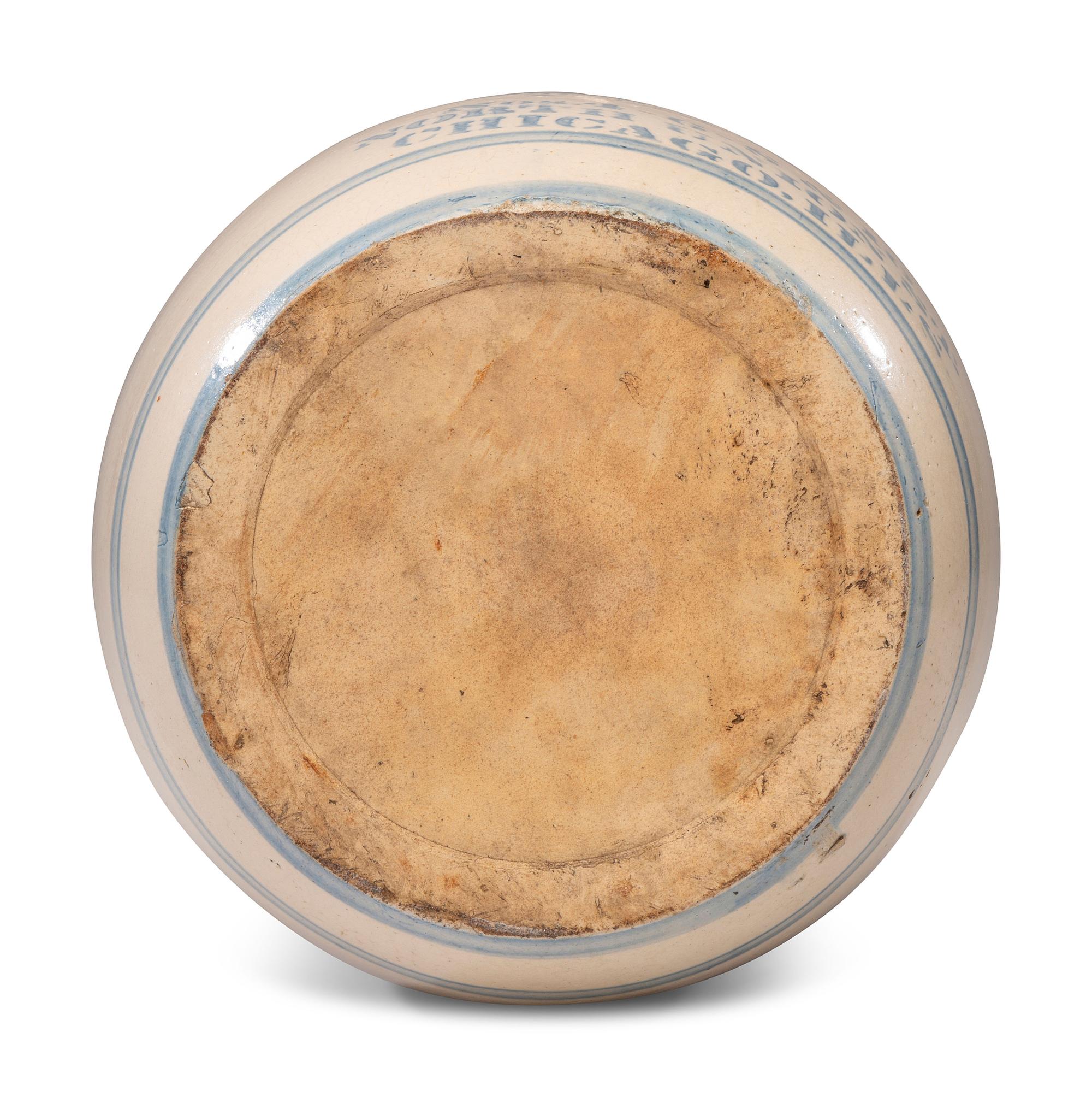 An 'R. H. Clark & Co. Hamburg Spiced Herring' Stenciled Stoneware Crock