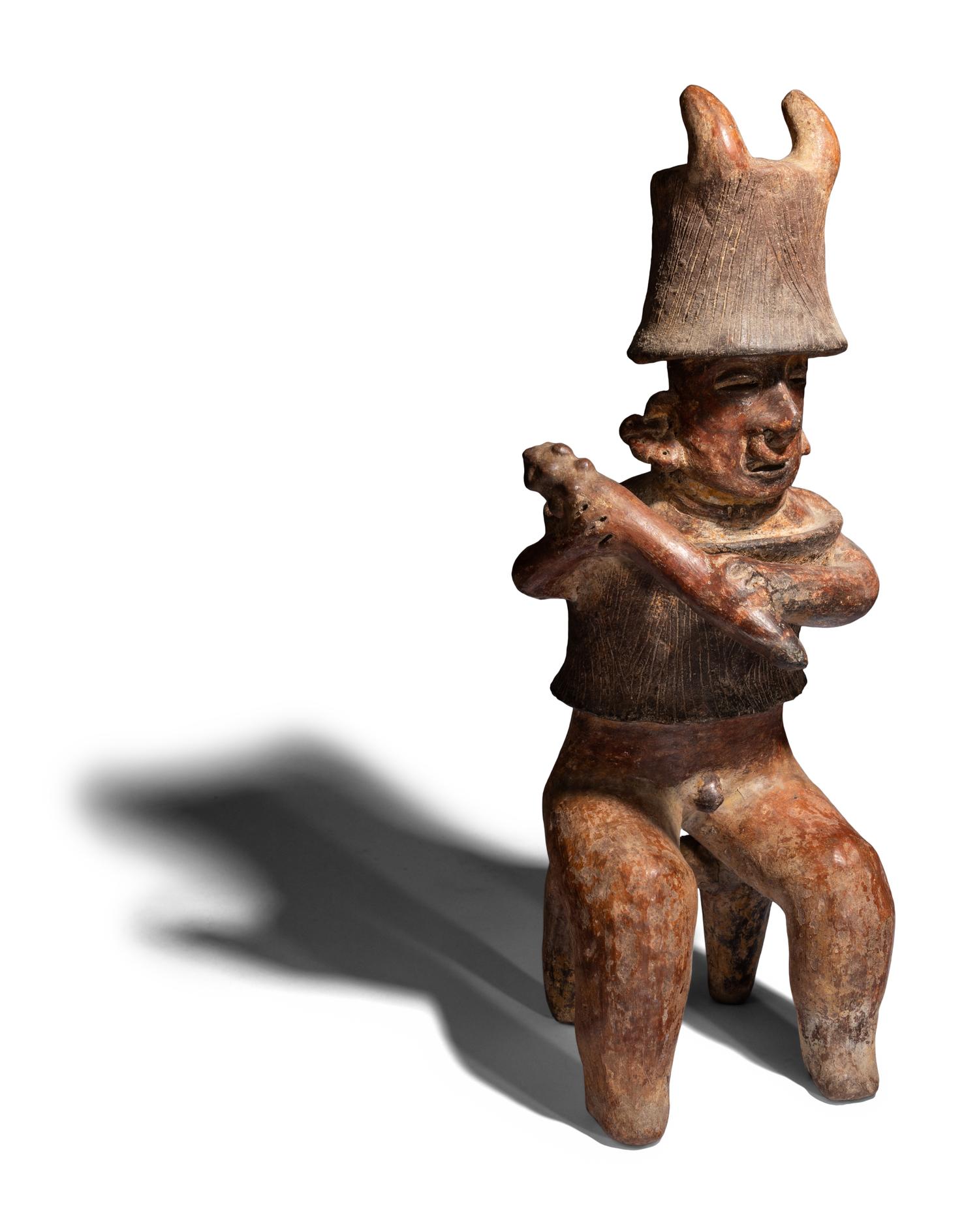 A Nayarit Terracotta Standing Warrior