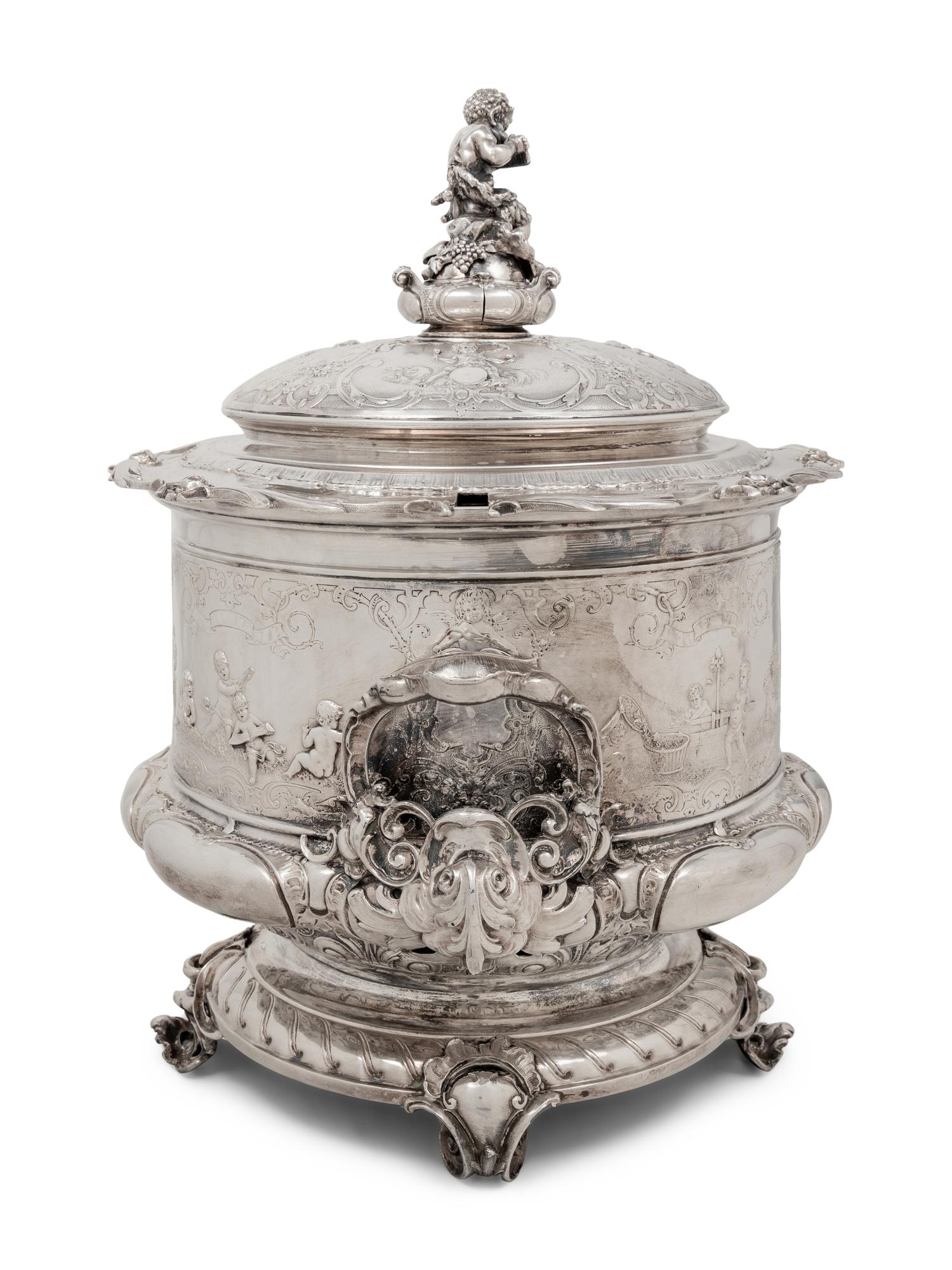 A German Silver-Plate Tureen