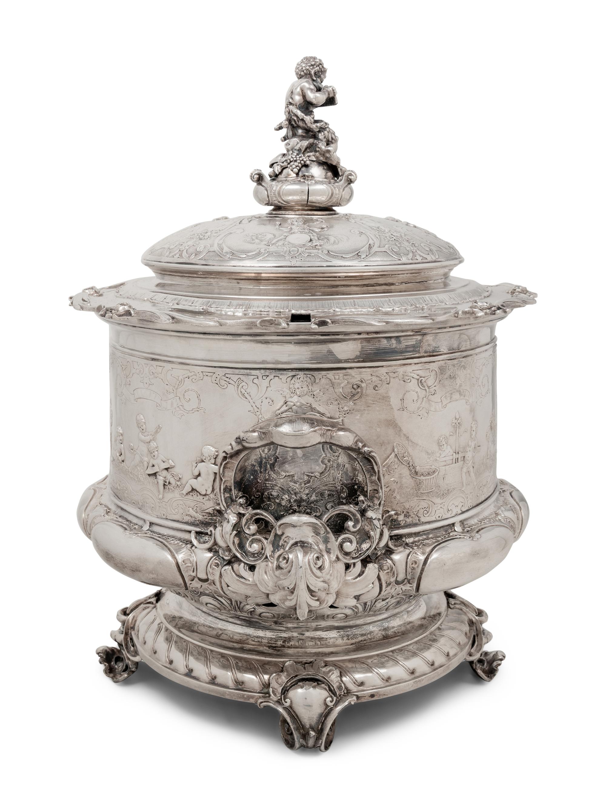 A German Silver-Plate Tureen