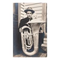 [EARLY PHOTOGRAPHY - MUSIC]. A collection of 100+ photographs of people with musical instruments, including: