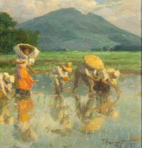 Workers in Rice Field , 1952
