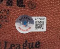 A Football Hall of Fame Legendary Running Backs Signed Autograph Football Featuring Walter Payton, Jim Brown and Gale Sayers (Beckett Authentication Services Letter)