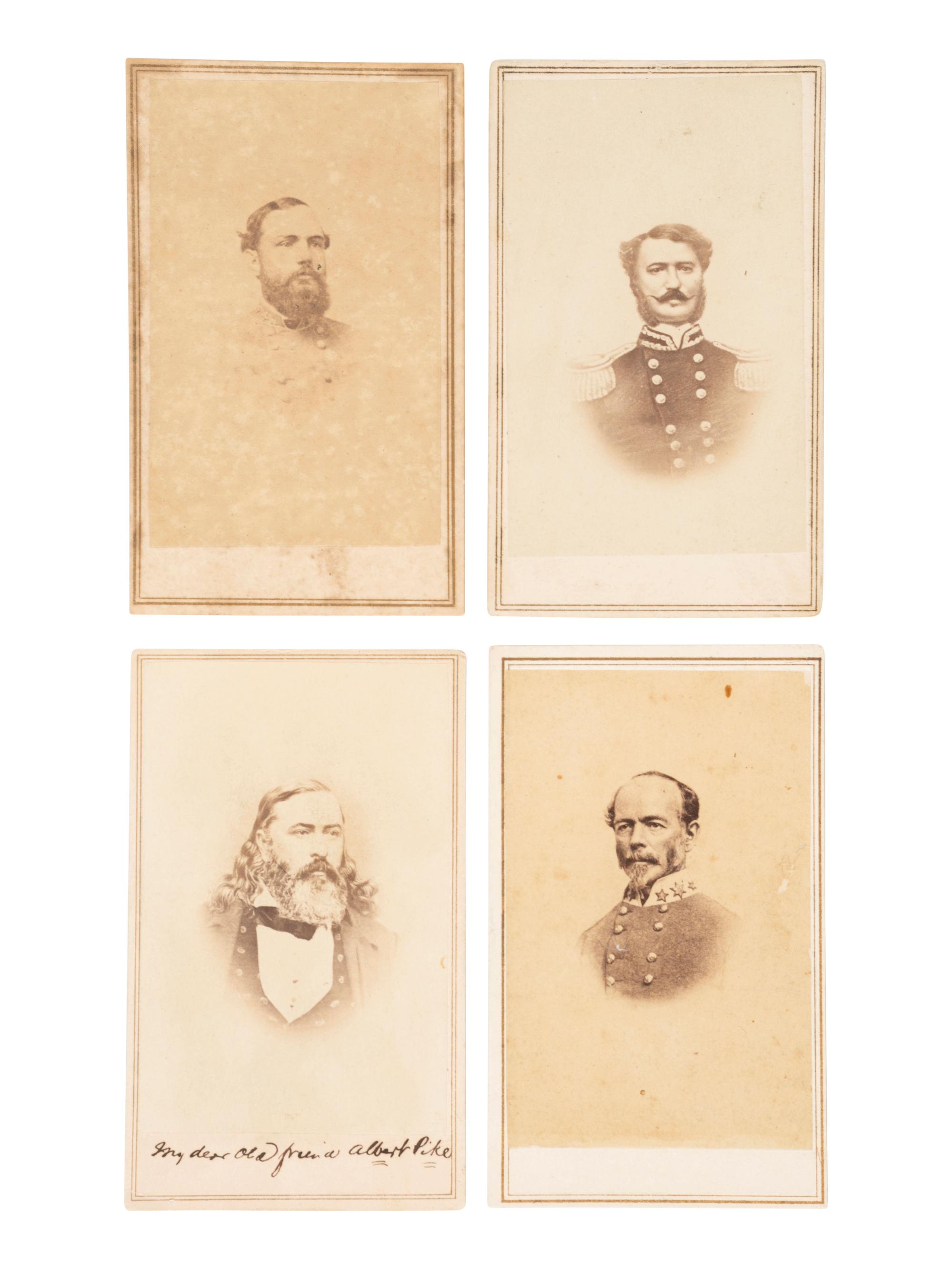 [CIVIL WAR]. 7 CDVs of Confederate generals incl. Joseph JOHNSTON, William Fitzhugh LEE & others.