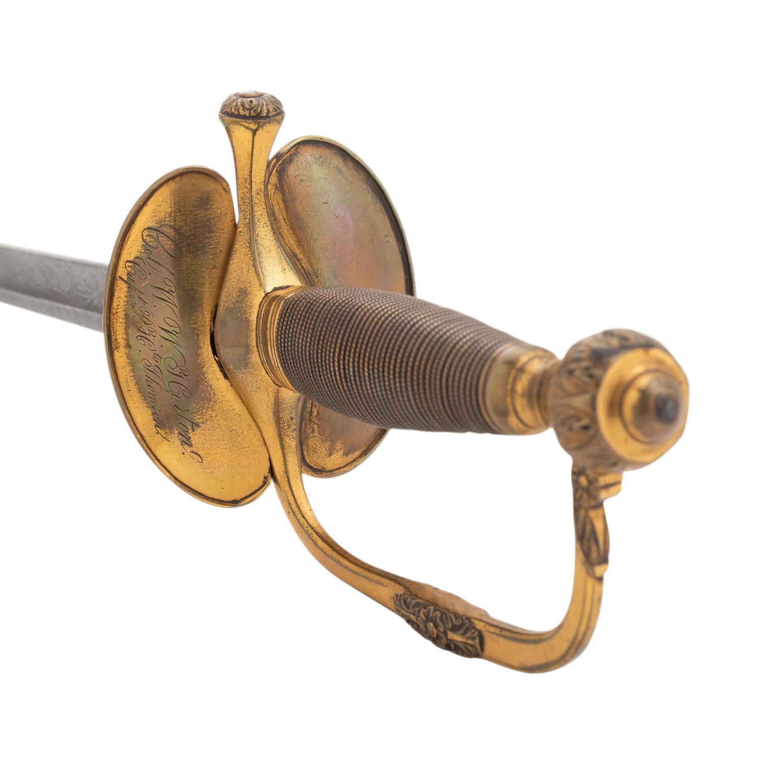 Published Ames Model 1851 General Officers' Sword Inscribed from Confederate Col. WW Horton to Capt. PH Thomas