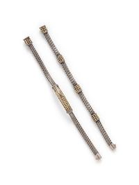 COLLECTION OF JOHN HARDY, STERLING SILVER AND YELLOW GOLD BRACELETS