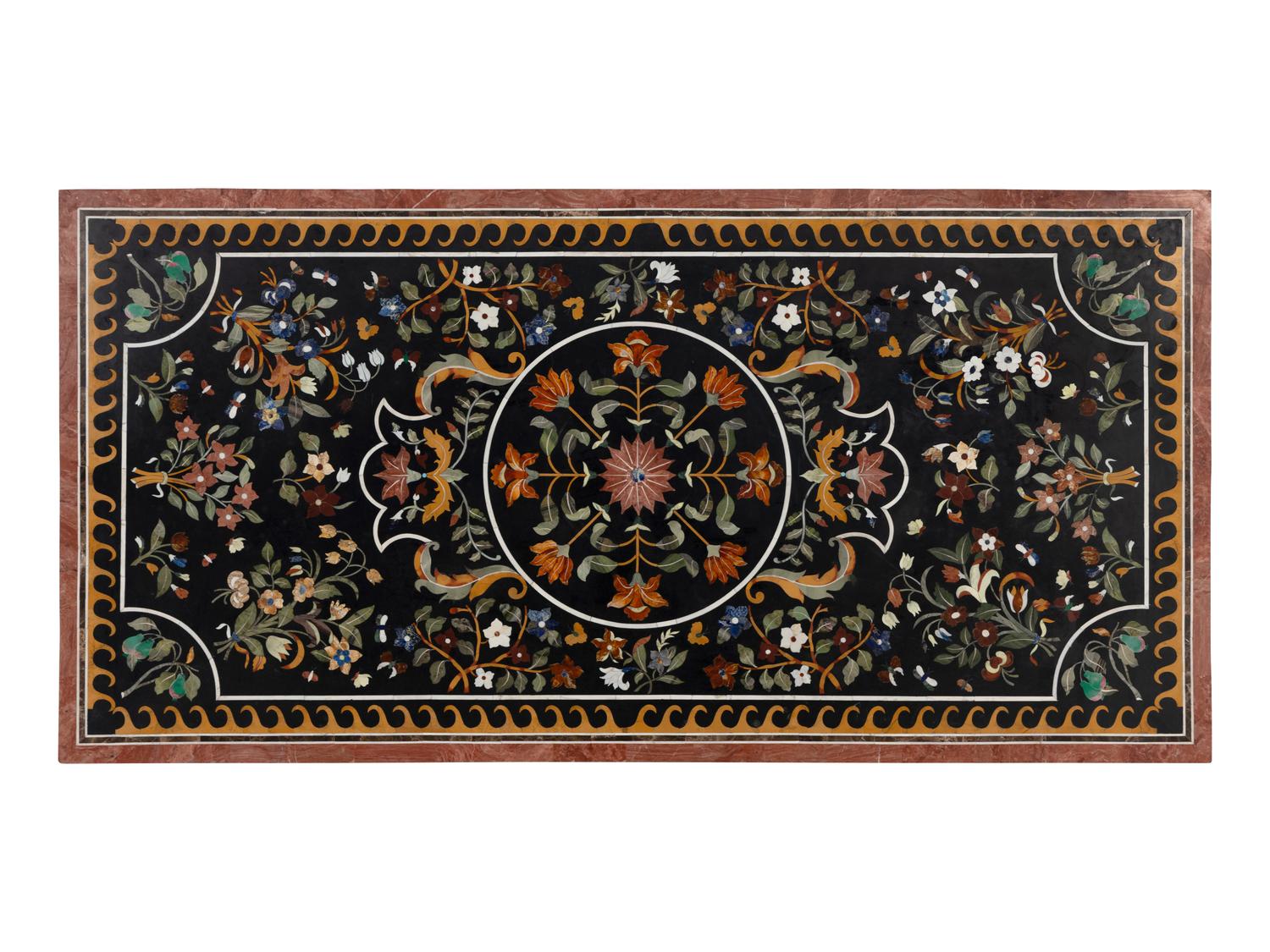 An Italian Baroque Style Pietra Dura Table Top