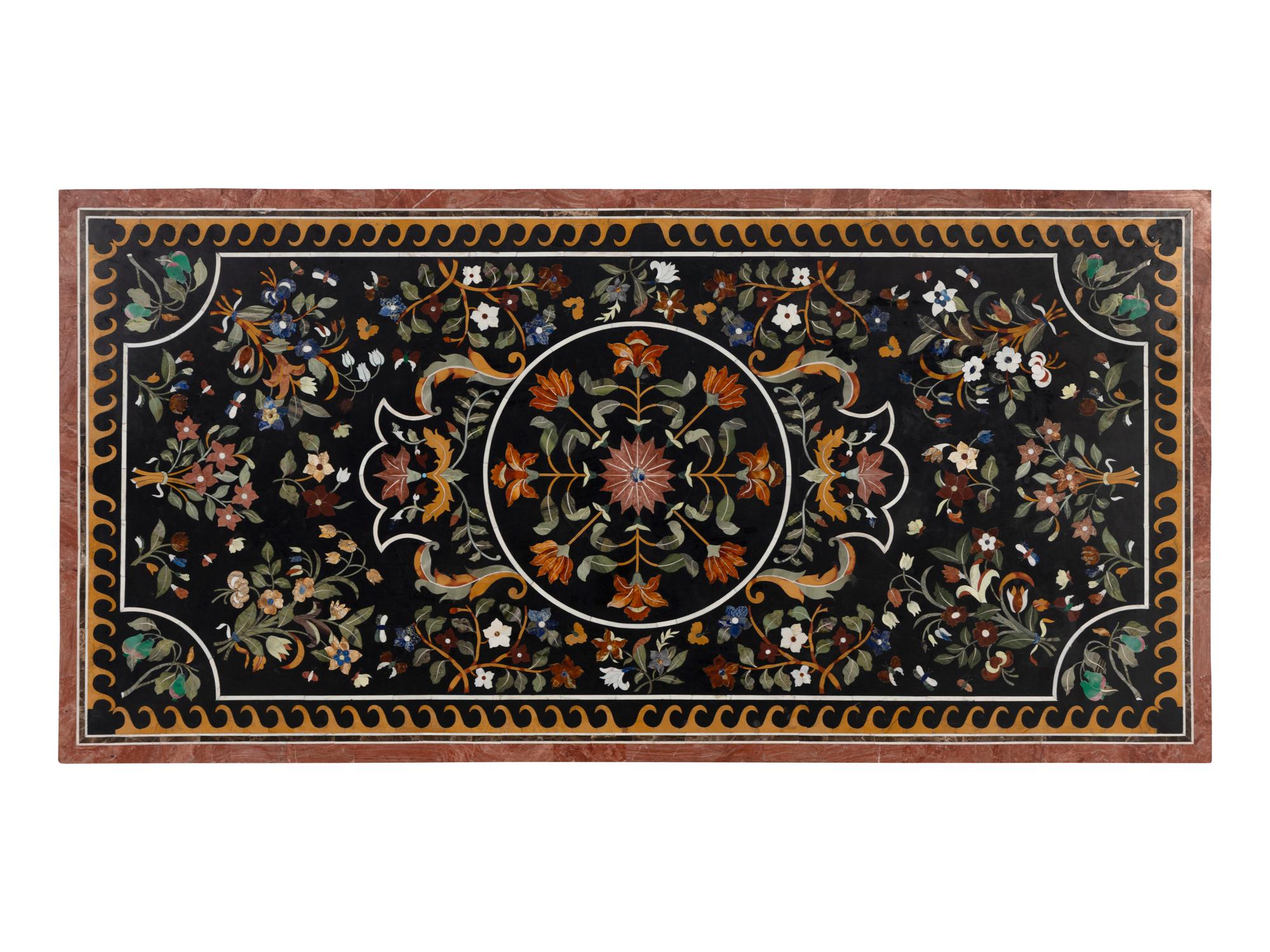 An Italian Baroque Style Pietra Dura Table Top