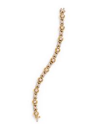 YELLOW GOLD AND DIAMOND BRACELET