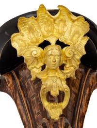 A Pair of Continental Gilt Bronze Mounted Wall Brackets