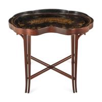 A Chinese Export Lacquer Tray Table