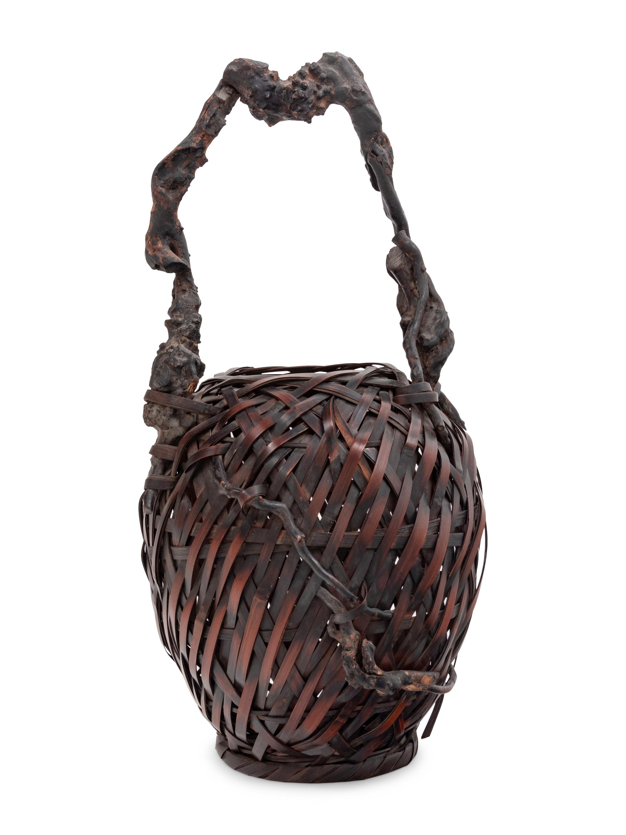 A Bamboo Flower Arranging Basket