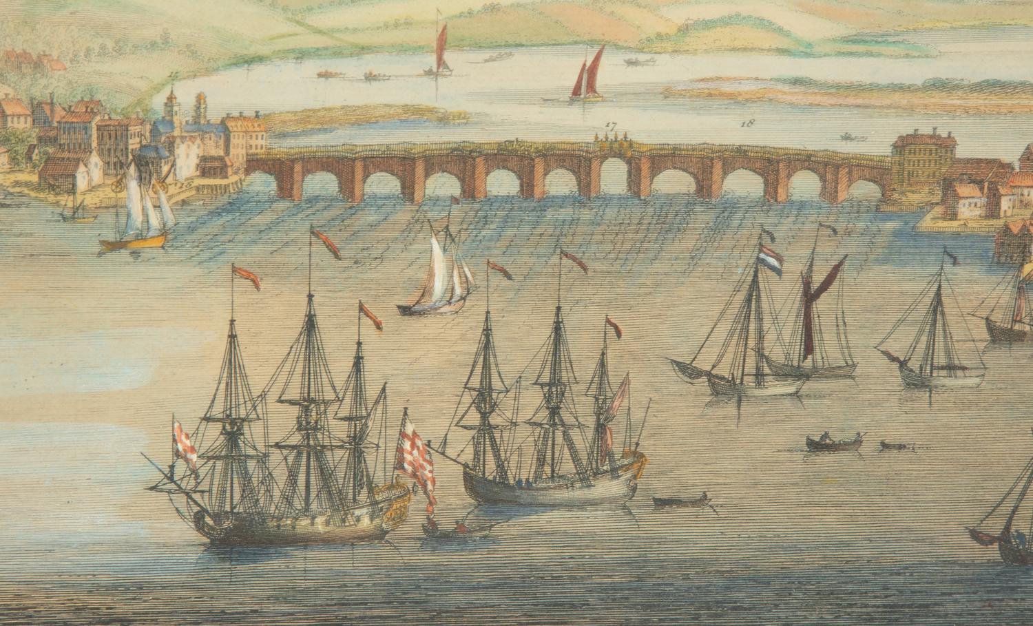 The North-West Prospect of the City of Rochester by Samuel and Nathaniel Buck (1696-1779)