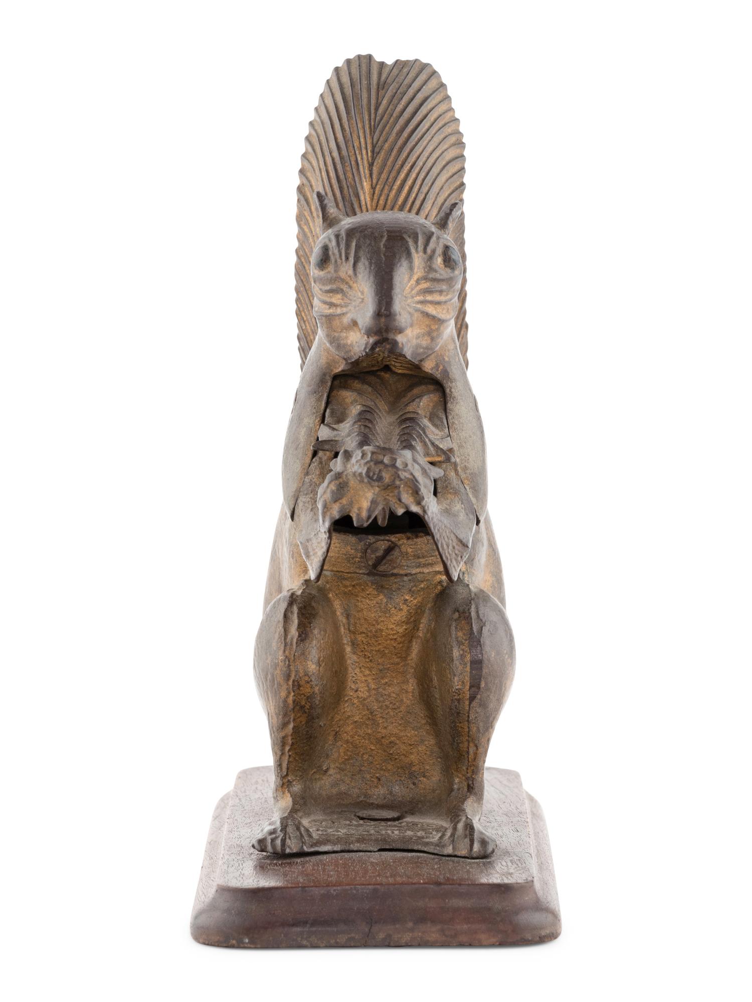 A Cast Iron Squirrel Form Nutcracker