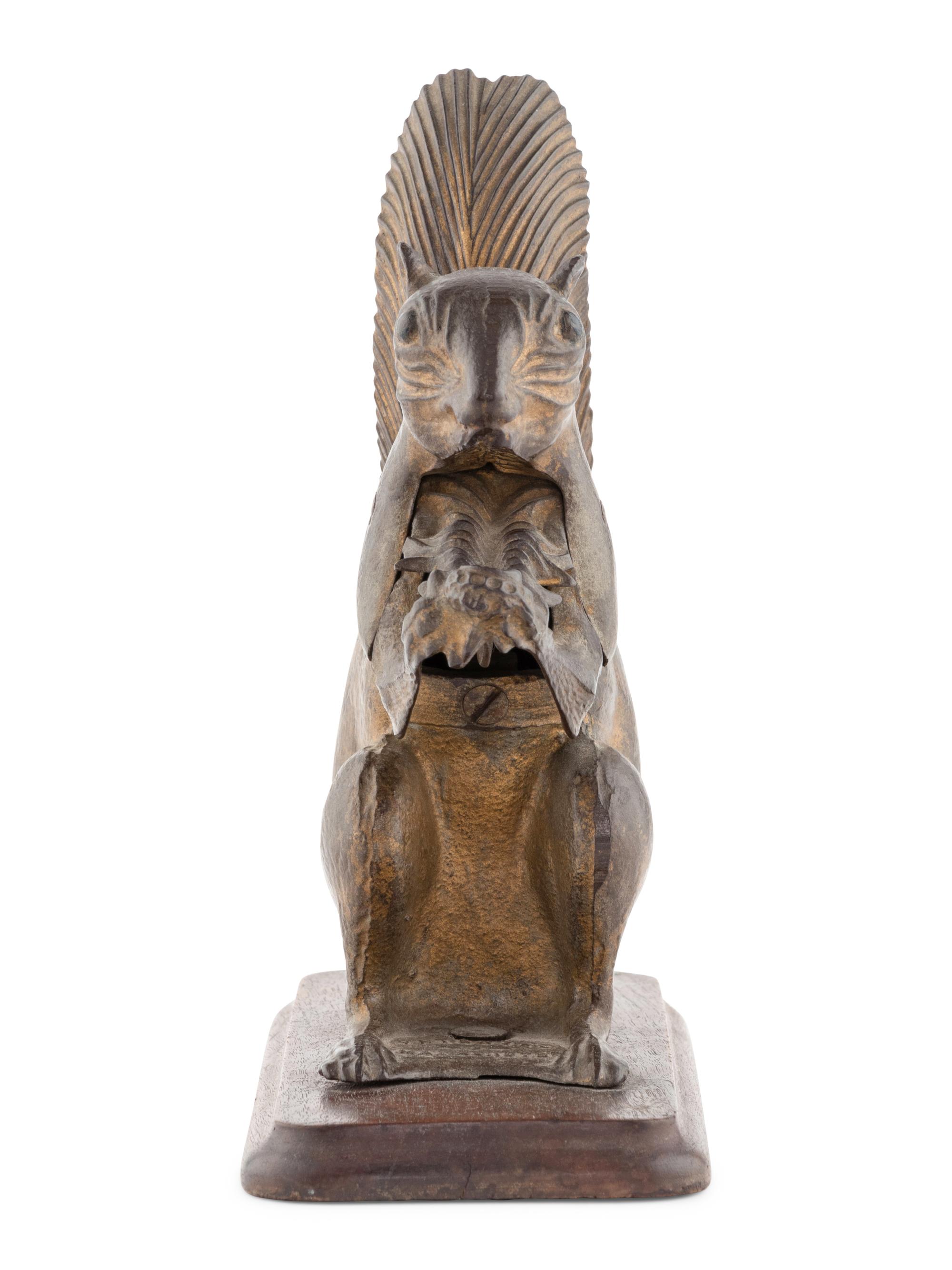 A Cast Iron Squirrel Form Nutcracker