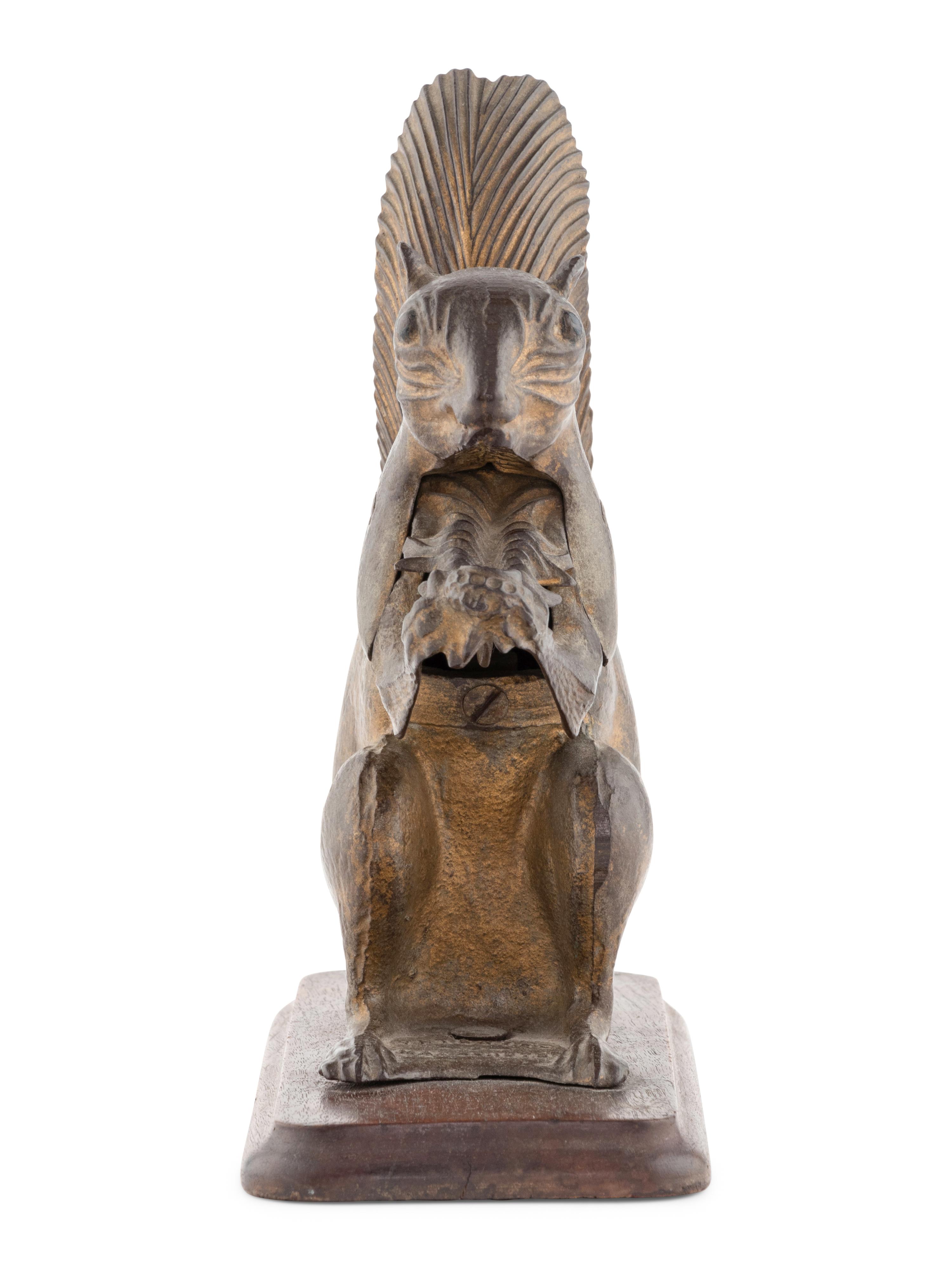 A Cast Iron Squirrel Form Nutcracker