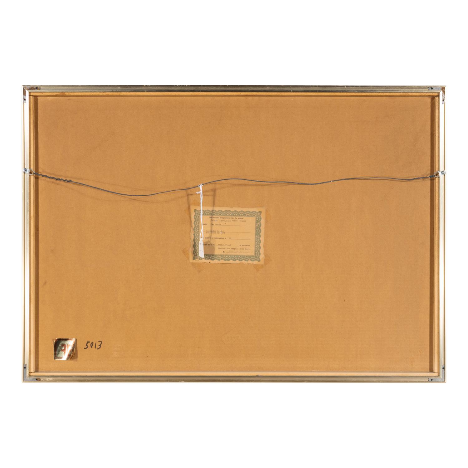 Alexander Calder (American, 1898–1976) — Black Moon and Red Sun, ca. 1970