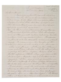 [US NAVY]. TATTNALL, Commodore Josiah (1795-1871). Correspondence from Josiah Tattnall III to his longtime friend Commodore Hiram Paulding, 1830s-1850s. [ With: ] Paulding's manuscript account of their friendship.