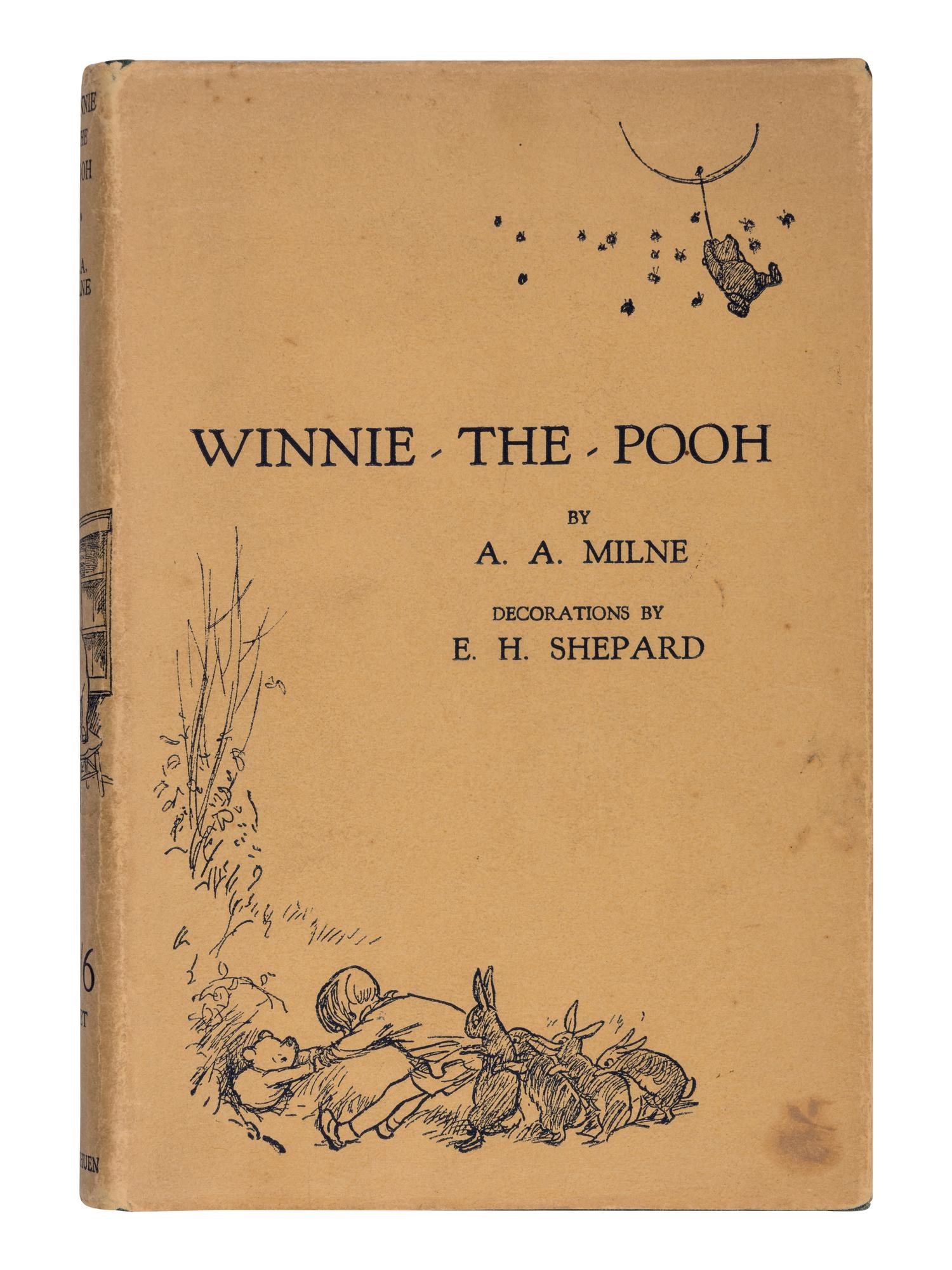 MILNE, A.A. (1882-1956). Winnie-The-Pooh . Ernest H. Shepard, decorations. London: Methuen & Co. Ltd, 1926.