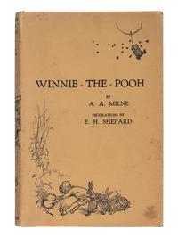 MILNE, A.A. (1882-1956). Winnie-The-Pooh . Ernest H. Shepard, decorations. London: Methuen & Co. Ltd, 1926.