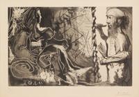 Pablo Picasso, (Spanish 1881-1972), Dans l'atelier, 1965