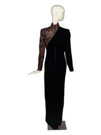 Bob Mackie Lace & Velvet Gown