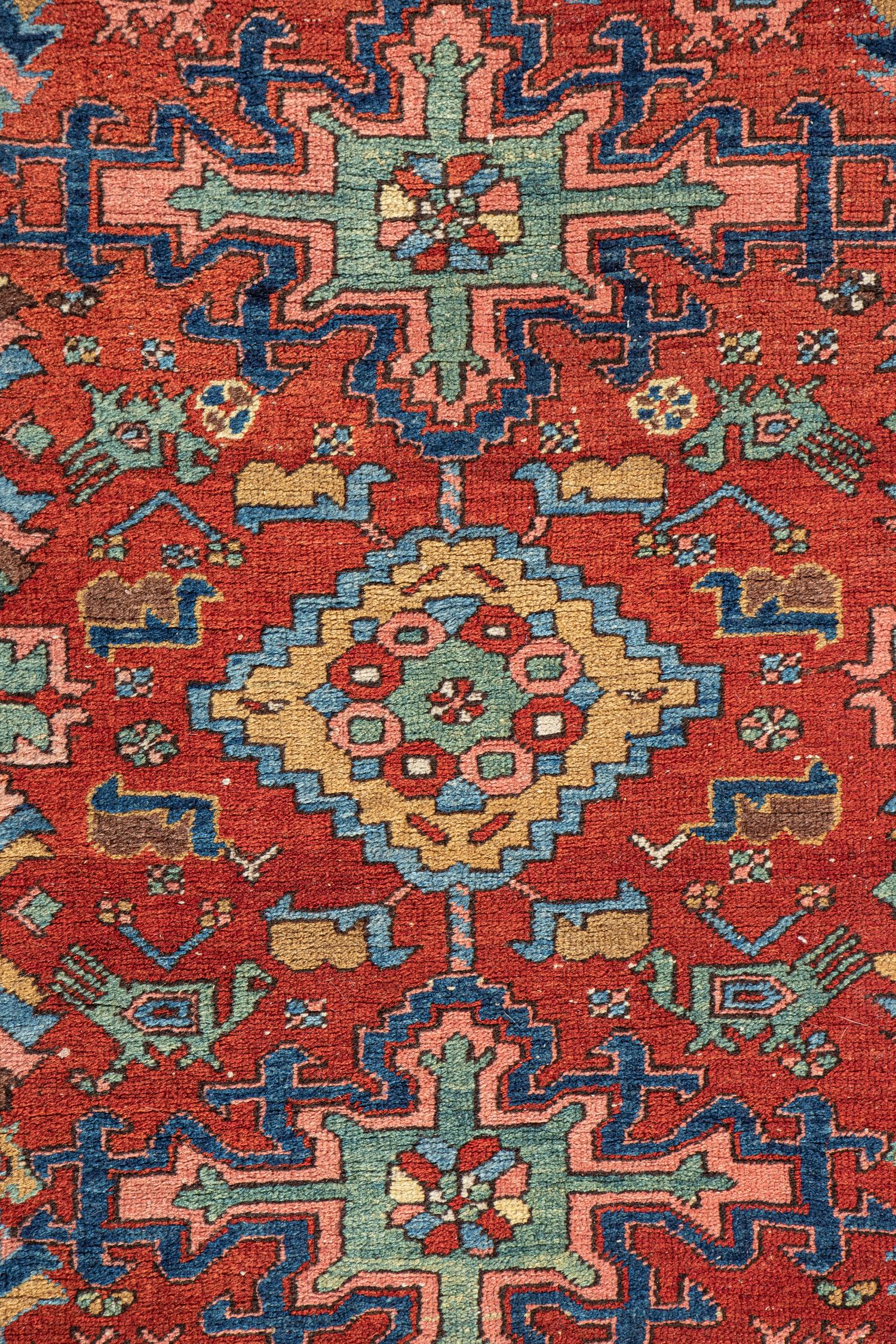 A Heriz Wool Runner