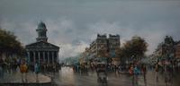 A. DeVity, (French, 20th century), Parisian Street Scene