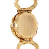 OMEGA, YELLOW GOLD FANCY LINK 'DE VILLE' WATCH