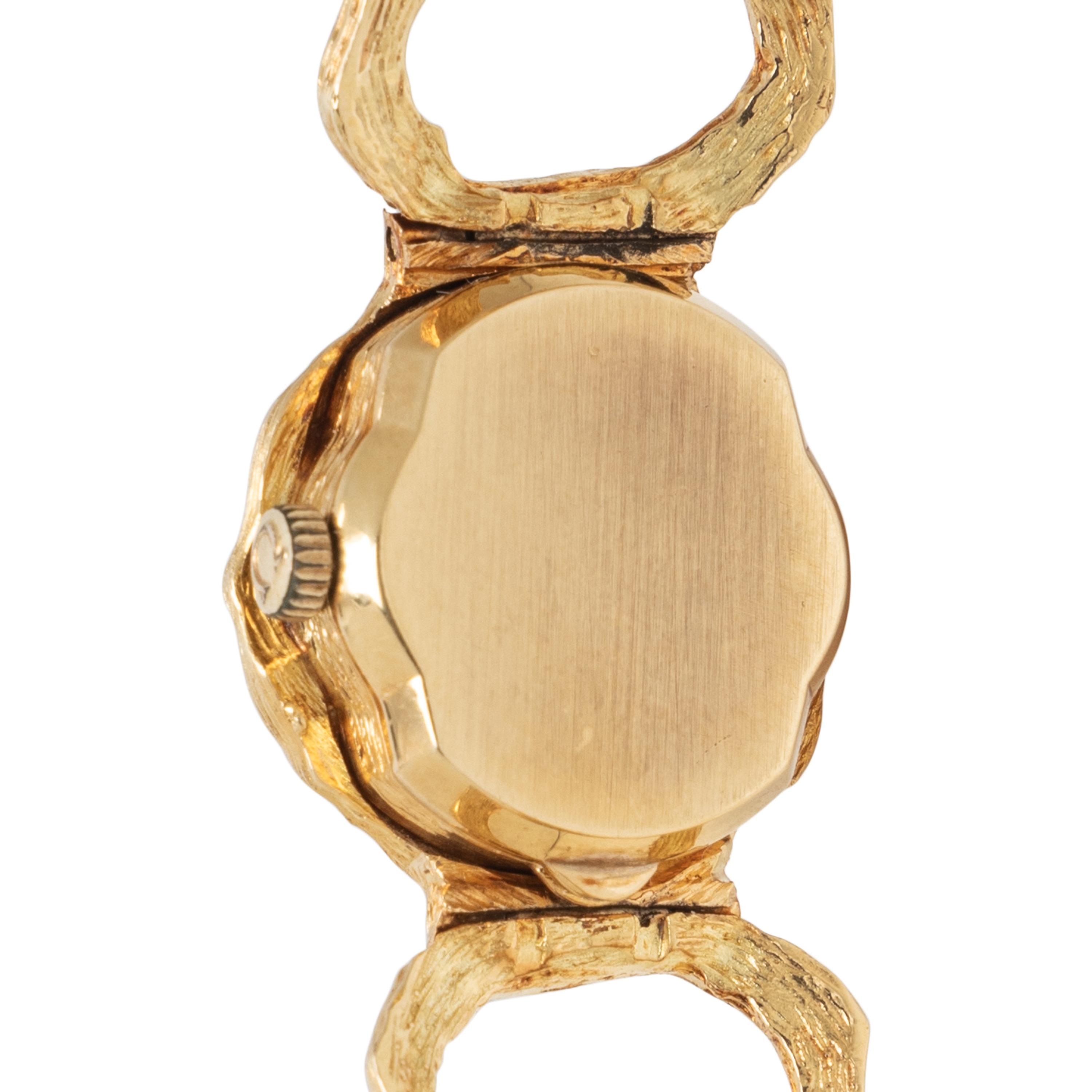 OMEGA, YELLOW GOLD FANCY LINK 'DE VILLE' WATCH