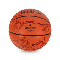 A Group of Vintage Chicago Bulls Team Signed Items (Beckett Authentication Services BAS Certified),