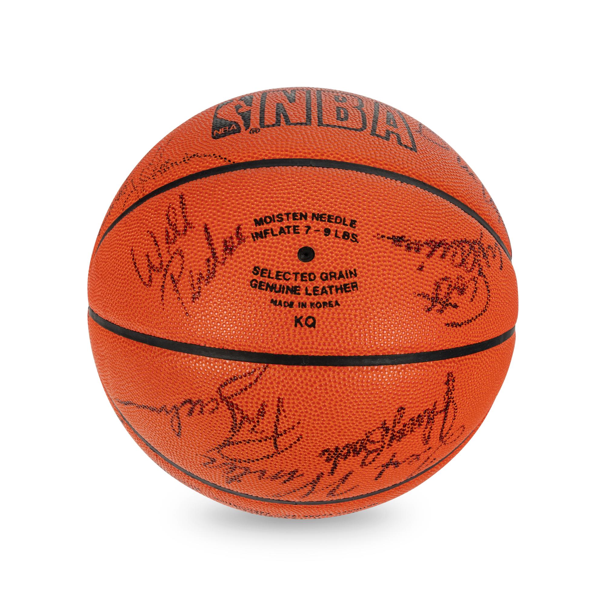 A Group of Vintage Chicago Bulls Team Signed Items (Beckett Authentication Services BAS Certified),
